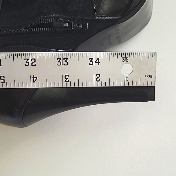 NWOB - Colin Stuart Suede & Vegan Leather Black  Ankle Boots - Picture 6 of 8